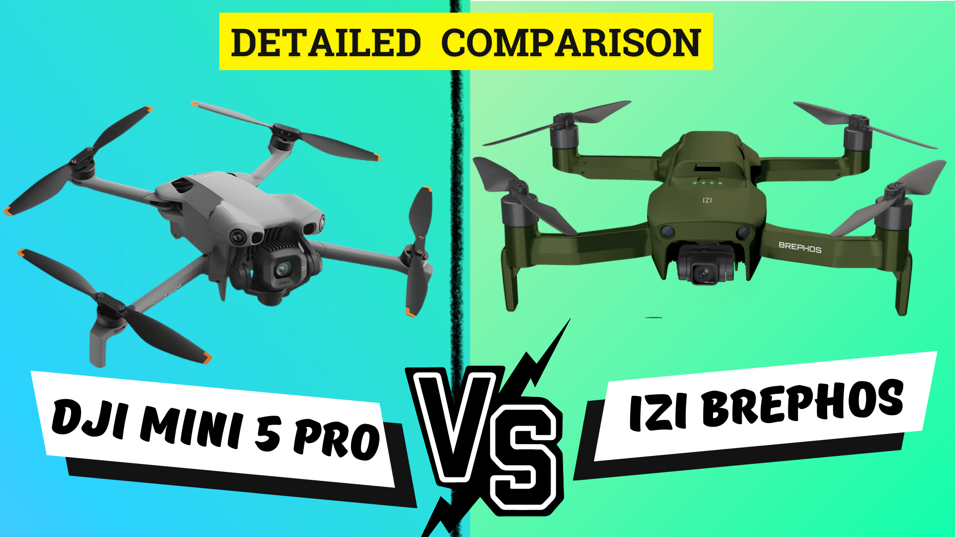 Dji mini 5 pro vs IZI Brephos drone
